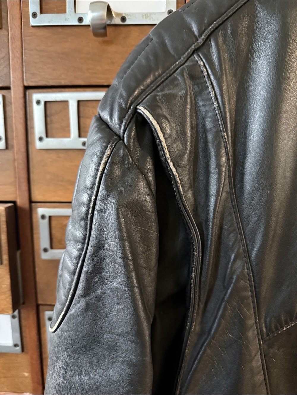 Taurus Leather Biker Racing Jacket Men’s - Picture 7 of 12